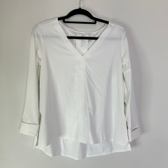 Aday Something Tailored Shirt White Size Small - Picture 2 of 7